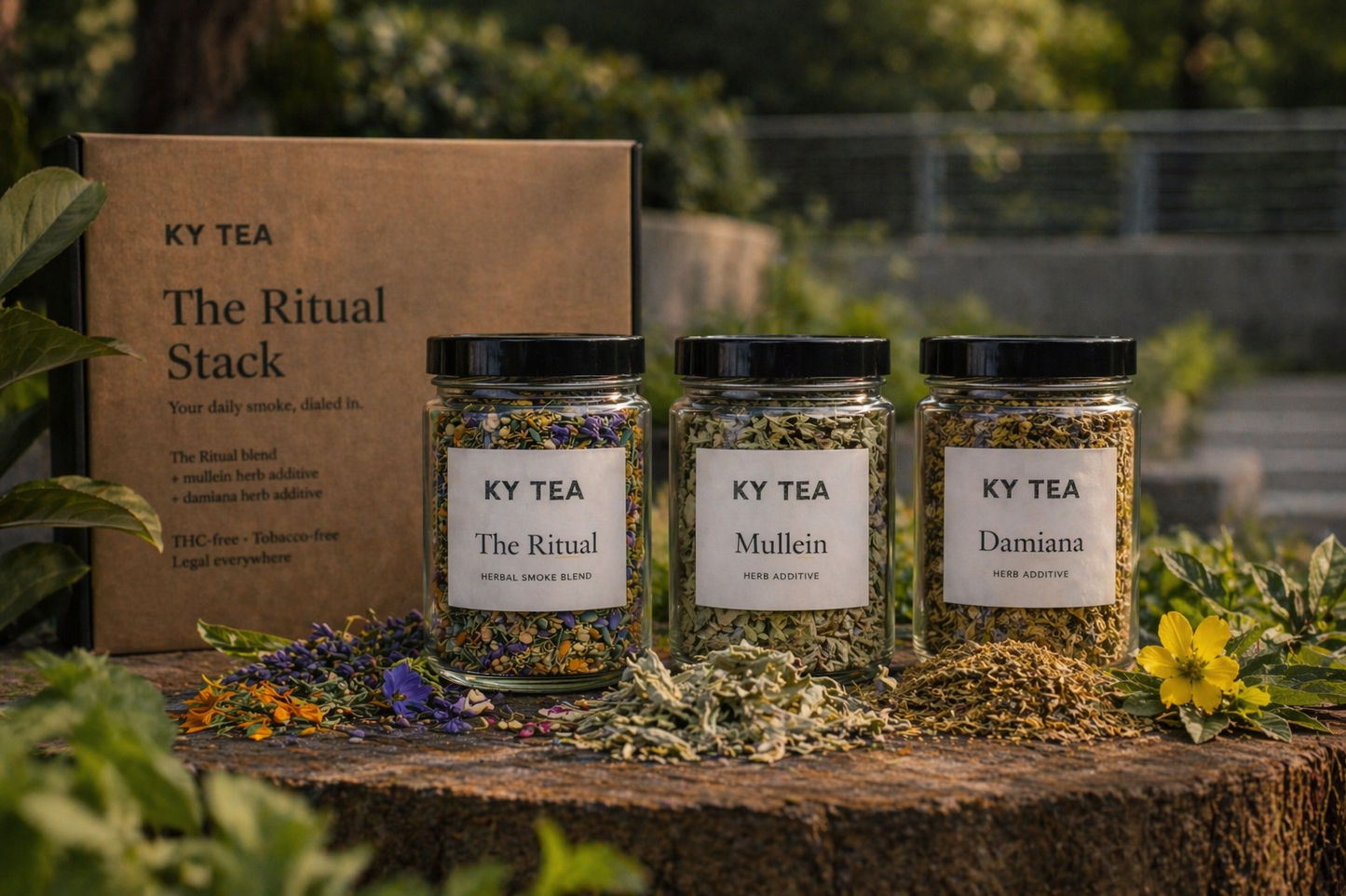 The Ritual Stack bundle — The Ritual blend with mullein and damiana herb additives
