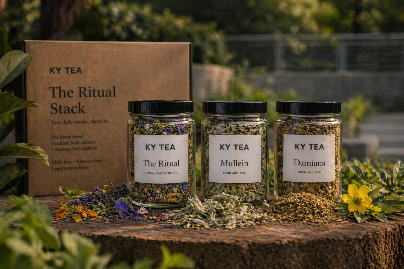 The Ritual Stack bundle — The Ritual blend with mullein and damiana herb additives