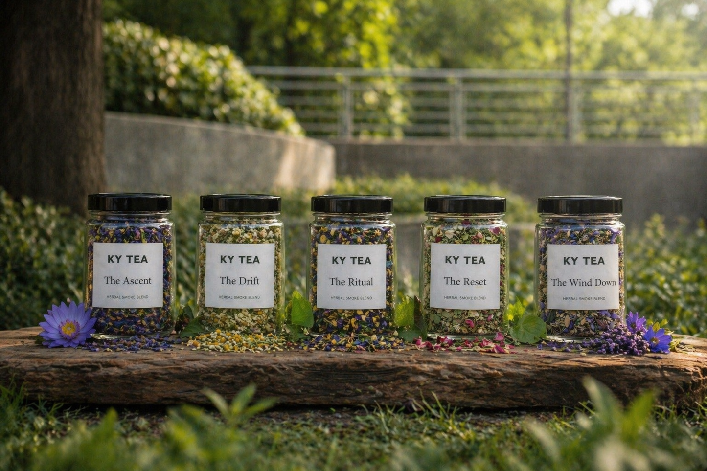 The Starter Duo — pick any two Ky Tea smokable herbal blends bundle